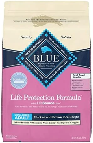 Blue Buffalo Small Breed Dog Food, Life Protection Formula, Natural Chicken & Brown Rice Flavor, Adult Dry Dog Food, 15 Lb Bag 8 Blue Buffalo Small Breed Dog Food, Life Protection Formula, Natural Chicken & Brown Rice Flavor, Adult Dry Dog Food, 15 Lb Bag - Image 8