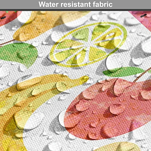 Lunarable Watermelon Dog Crate Cover, Hawaiian Food Pattern With Pineapple Strawberry Lemons And Bananas Grunge Effect, Easy To Use Pet Kennel Cover For Small Dogs Puppies Kittens, 18 Inch, Multicolor 5 Lunarable Watermelon Dog Crate Cover, Hawaiian Food Pattern With Pineapple Strawberry Lemons And Bananas Grunge Effect, Easy To Use Pet Kennel Cover For Small Dogs Puppies Kittens, 18 Inch, Multicolor - Image 5