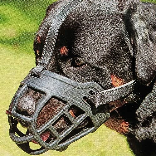 Dog Muzzle,Soft Basket Silicone Muzzles For Dog, Best To Prevent Biting, Chewing And Barking, Allows Drinking And Panting, Used With Collar 9 Dog Muzzle,Soft Basket Silicone Muzzles For Dog, Best To Prevent Biting, Chewing And Barking, Allows Drinking And Panting, Used With Collar - Image 9
