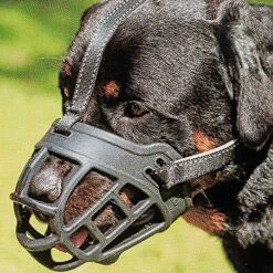 Dog Muzzle,Soft Basket Silicone Muzzles For Dog, Best To Prevent Biting, Chewing And Barking, Allows Drinking And Panting, Used With Collar