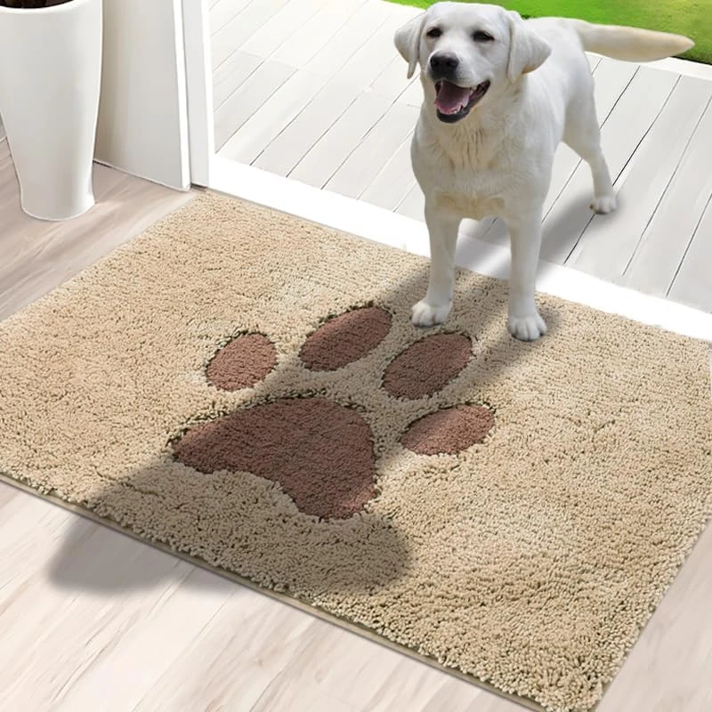 Door Mat Indoor, Dog Mats For Muddy Paws Super Absorbent, Low-Profile Entryway Rug With Non-Slip Backing, Washable Dirty Trapper Inside Entrance Doormat For Shoes, 20" X 32", Dark Gray 11 Door Mat Indoor, Dog Mats For Muddy Paws Super Absorbent, Low-Profile Entryway Rug With Non-Slip Backing, Washable Dirty Trapper Inside Entrance Doormat For Shoes, 20" X 32", Dark Gray - Image 11