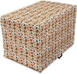 Lunarable Thanksgiving Dog Crate Cover, Food Abundance Autumn Harvest Traditional Celebration Dinner Pattern, Easy To Use Pet Kennel Cover For Small Dogs Puppies Kittens, 30 Inch, Multicolor 21 Lunarable Thanksgiving Dog Crate Cover, Food Abundance Autumn Harvest Traditional Celebration Dinner Pattern, Easy To Use Pet Kennel Cover For Small Dogs Puppies Kittens, 30 Inch, Multicolor -Zoomie Shop 619A31kGlmL. AC 4