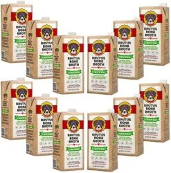 Brutus Bone Broth For Dogs 64 Oz | All Natural | Made In USA | Glucosamine & Chondroitin For Healthy Joints | Human Grade Ingredients | Hydrating Dog Food Topper & Gravy (Beef, 2-Pack) -Zoomie Shop 61AlRxJGXZL. AC