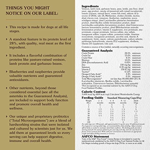 Taste Of The Wild Grain Free High Protein Real Meat Recipe Pine Forest Premium Dry Dog Food 3 Taste Of The Wild Grain Free High Protein Real Meat Recipe Pine Forest Premium Dry Dog Food - Image 3