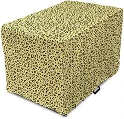 Lunarable Food Dog Crate Cover, Print Of Graphic Sketchy Popcorn In Irregular Shapes Movie Snacks, Easy To Use Pet Kennel Cover For Small Dogs Puppies Kittens, 24 Inch, Dark Cocoa And Earth Yellow -Zoomie Shop 61GD7Sb5FcL. AC
