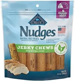 Blue Buffalo Nudges Jerky Chews Natural Dog Treats -Zoomie Shop 61GSh8AijIL. AC