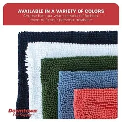 My Doggy Place Microfiber Dog Mat For Muddy Paws, 60" X 36" Navy Blue With Paw Print - Non-Slip, Absorbent And Quick-Drying Dog Paw Cleaning Mat, Washer And Dryer Safe - X-Large/Runner -Zoomie Shop 61Gy3BOY4XL