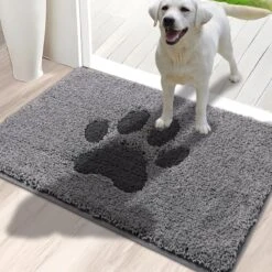 Door Mat Indoor, Dog Mats For Muddy Paws Super Absorbent, Low-Profile Entryway Rug With Non-Slip Backing, Washable Dirty Trapper Inside Entrance Doormat For Shoes, 20" X 32", Dark Gray 24 Door Mat Indoor, Dog Mats For Muddy Paws Super Absorbent, Low-Profile Entryway Rug With Non-Slip Backing, Washable Dirty Trapper Inside Entrance Doormat For Shoes, 20" X 32", Dark Gray -Zoomie Shop 61IcwszMOL. AC