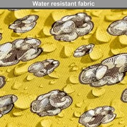 Lunarable Food Dog Crate Cover, Print Of Graphic Sketchy Popcorn In Irregular Shapes Movie Snacks, Easy To Use Pet Kennel Cover For Small Dogs Puppies Kittens, 24 Inch, Dark Cocoa And Earth Yellow -Zoomie Shop 61JPMbVK1sL