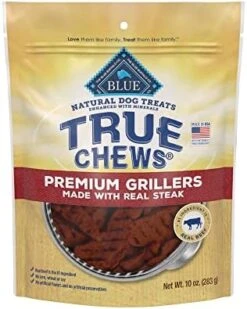 Blue Buffalo True Chews Premium Grillers Natural Dog Treats, Steak 30 Oz Bag -Zoomie Shop 61JgOTMkorL. AC