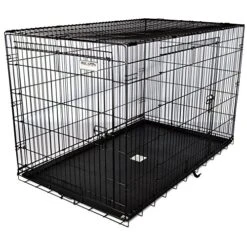Precision Pet Products Two Door Great Crate Wire Dog Crate, 42 Inch, For Pets 70-90 Lbs