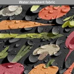 Lunarable Vegetable Dog Crate Cover, Healthy Themed Food Pattern With Eggplant Garlic Broccoli Mushroom, Easy To Use Pet Kennel Cover For Medium Large Dogs, 36 Inch, Dark Grey And Multicolor -Zoomie Shop 61MPgaIlZBL