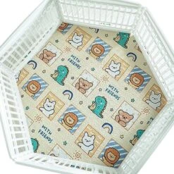 36" Wide Hexagonal Dog Pen Urine Pad Dog Urine Pad Puppy Pad, [PLAYPEN Not Included!] Reusable Whelping Playpen Crate Reusable Washable Pet Mattress Pads Pet Training Pads For Playpen, Crate, Kennel -Zoomie Shop 61Tp6X 7ZML. AC