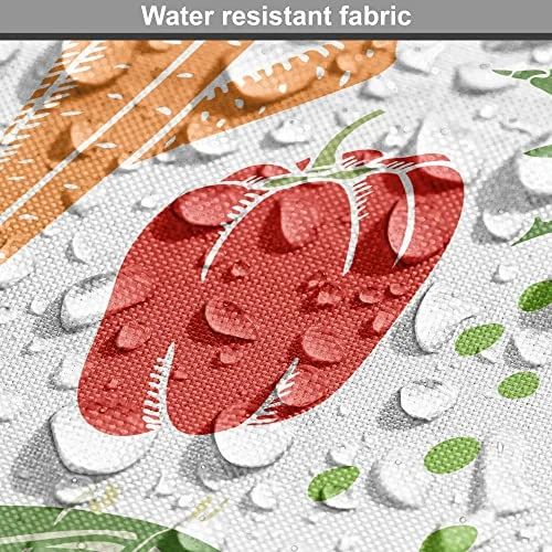 Ambesonne Vegetable Dog Crate Cover, Cartoon Design Food Pattern Carrot Pepper Soybean PumpkSlice Pease, Easy To Use Pet Kennel Cover For Small Dogs Puppies Kittens, 18 Inch, Burnt Sienna Fern Green 7 Ambesonne Vegetable Dog Crate Cover, Cartoon Design Food Pattern Carrot Pepper Soybean PumpkSlice Pease, Easy To Use Pet Kennel Cover For Small Dogs Puppies Kittens, 18 Inch, Burnt Sienna Fern Green - Image 7