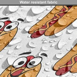 Ambesonne Hot Dog Dog Crate Cover, Cheerful Characterized Food With Eyes And Smiling Frankfurter, Easy To Use Pet Kennel Cover For Small Dogs Puppies Kittens, 18 Inch, Apricot Vermilion 13 Ambesonne Hot Dog Dog Crate Cover, Cheerful Characterized Food With Eyes And Smiling Frankfurter, Easy To Use Pet Kennel Cover For Small Dogs Puppies Kittens, 18 Inch, Apricot Vermilion -Zoomie Shop 61VLZAIo86L