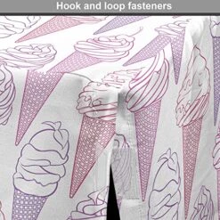 Ambesonne Dessert Dog Crate Cover, Cherry Ice Cream Patterns Summer Foods Frozen Fruits Delicious Art, Easy To Use Pet Kennel Cover For Small Dogs Puppies Kittens, 22 Inch, Lavender Pale Fuchsia -Zoomie Shop 61X3NsHDmiL