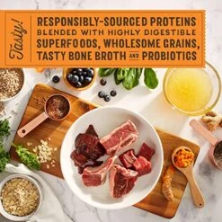 Stella & Chewy's SuperBlends Raw Coated Wholesome Grains Grass-Fed Beef, Beef Liver & Lamb Recipe With Superfoods, 3.5 Lb. Bag -Zoomie Shop 61oQ4LlUxEL