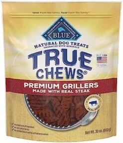 Blue Buffalo True Chews Premium Grillers Natural Dog Treats, Steak 30 Oz Bag -Zoomie Shop 61pfgXZYyiL. AC