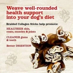Natural Farm Braided Collagen Chews For Dogs (6 Inch, 10 Pack), Collagen Sticks, Natural Dog Chews, Long Lasting, For Small, Medium And Large Dogs, Odor-Free, Rawhide Alternative 14 Natural Farm Braided Collagen Chews For Dogs (6 Inch, 10 Pack), Collagen Sticks, Natural Dog Chews, Long Lasting, For Small, Medium And Large Dogs, Odor-Free, Rawhide Alternative -Zoomie Shop 61q24jBzXjL