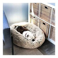 YangYan Dropship Faux Fur Dog Beds Orthopedic Donut Cat Pet Bed For Dropship Cama Perro Dogs - Self Warming Indoor Round Pillow Cuddler (Color : Gloves, Size : 40cm) -Zoomie Shop 61sZBHkMqYL