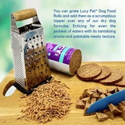 Lucy Pet Products Chicken Formula Dog Food Roll 2.5 Lb, Meaty, Semi-Moist Dog Food (100600074) -Zoomie Shop 61udPCSHjEL