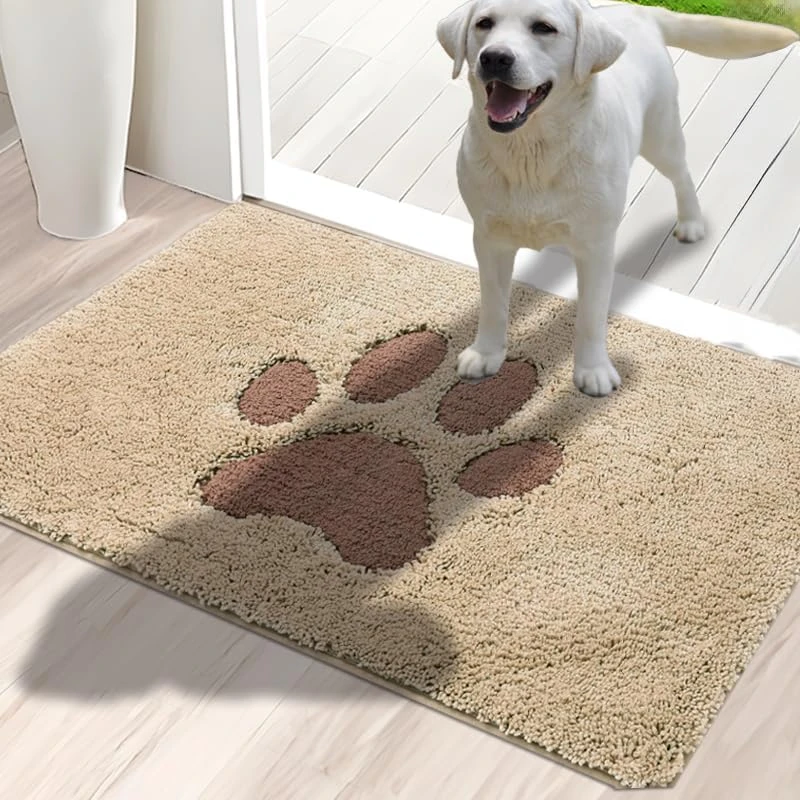 Door Mat Indoor, Dog Mats For Muddy Paws Super Absorbent, Low-Profile Entryway Rug With Non-Slip Backing, Washable Dirty Trapper Inside Entrance Doormat For Shoes, 20" X 32", Dark Gray 15 Door Mat Indoor, Dog Mats For Muddy Paws Super Absorbent, Low-Profile Entryway Rug With Non-Slip Backing, Washable Dirty Trapper Inside Entrance Doormat For Shoes, 20" X 32", Dark Gray - Image 15