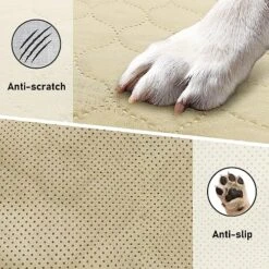 Furrybaby Waterproof Dog Bed Cover For Dog Beds & Furniture Machine Washable Waterproof Dog Blanket Anti Slip Couch Protector For Dogs Cats And Other Pets (Creamy-White, 82x102inch) -Zoomie Shop 61xyELzmH9L