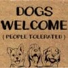 Nexivoryx Pet Door Mat Dogs Welcome Prople Tolerated Pet Rugs And Mats Outdoor Pet Rug Bathroom Door Mat Entrance Mat Indoor Dog Food Rug Foyer Rug Welcome Mat 30"(W) X 18"(L)